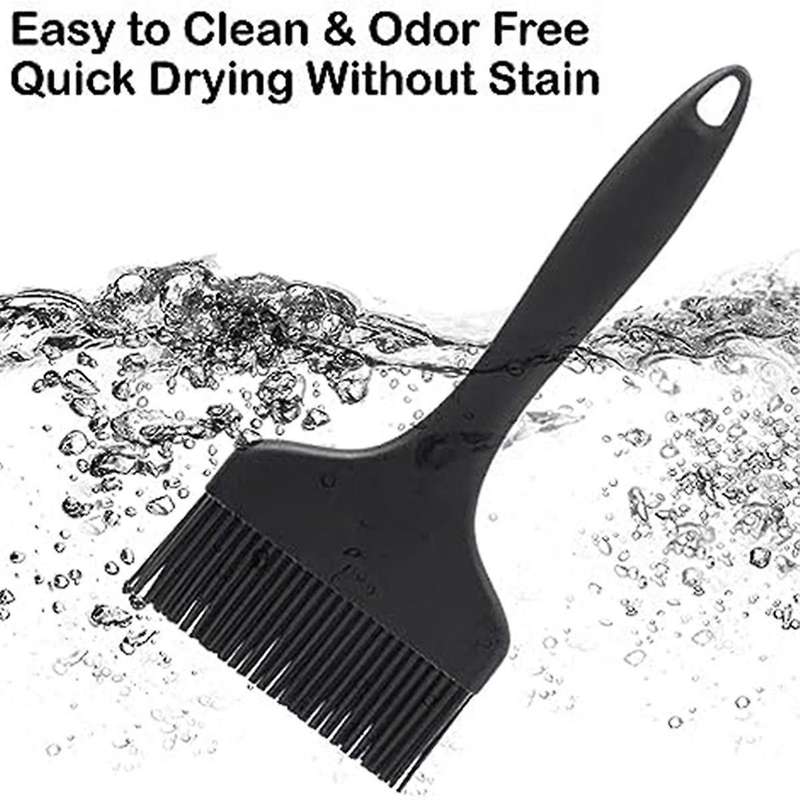 Extra- Pastry Brush-Silicone Basting Brush for Cooking, Heat Resistant Food Brush for BBQ, Dishwashe