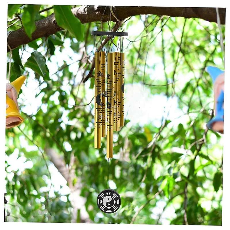 Extra Small Bagua Wind Chime Pendant Retro Metal Wind Chime Lucky Wind Chime Garden Wind Chime