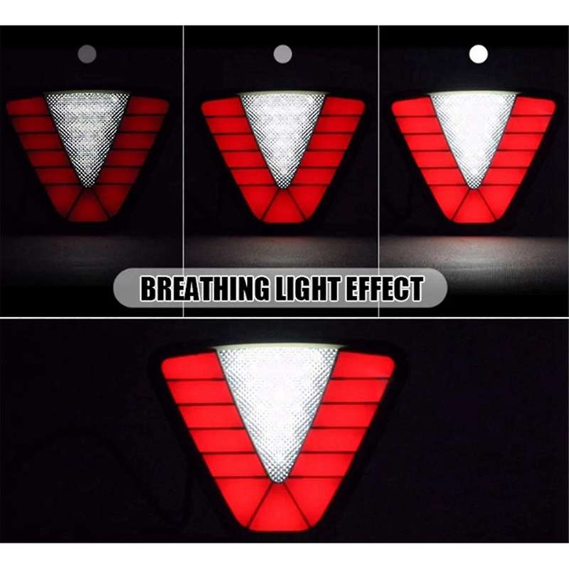 F1 Trapeze Style LED Tail Brake Light Pilot Light Stop Safety Light Warning Reverse Signal Lamp for