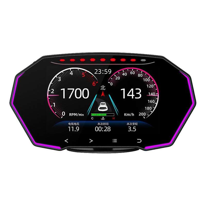 F11 Heads Up Display Gps Obd Hud Digital Speedometer Car Display