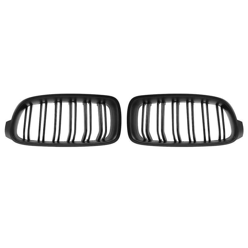 F30 Grill, Front Hood Kidney Grille for 3 Series F30 F31 F35 2012-2018 (double Slat Black Grill, 2-