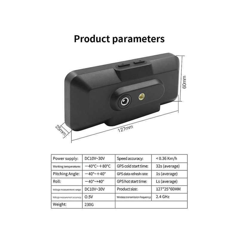 F3 Motorcycle 3 In 1 Tire Pressure Monitor Gps Speedometer Vehicle Speed Tachometer Slope Meter Tpm