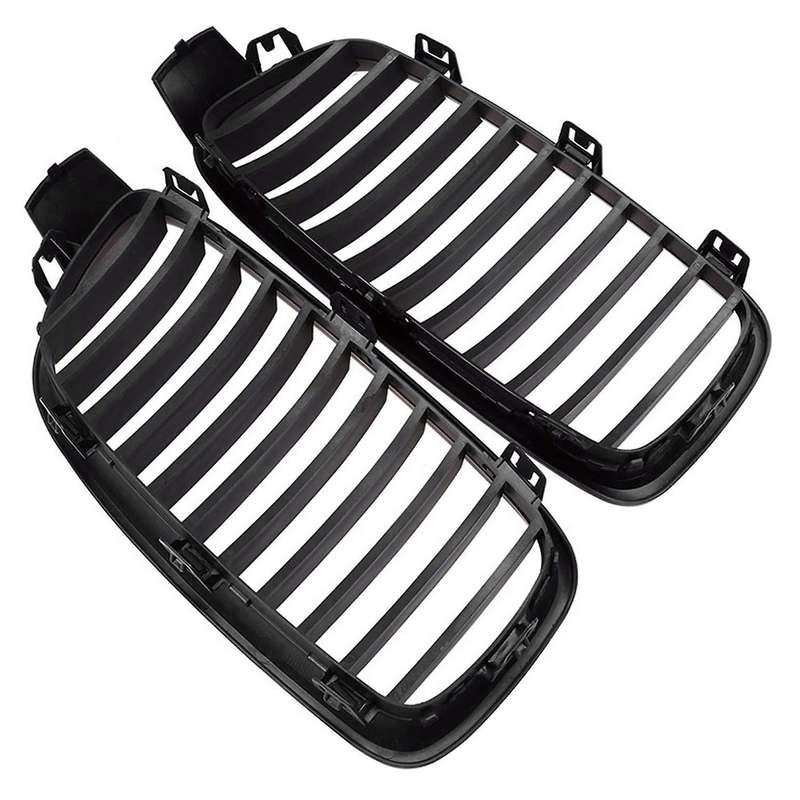 F30 , Front Hood Kidney Grille for  3 Series F30 F31 F35 2012-2018 (single Slat Black)