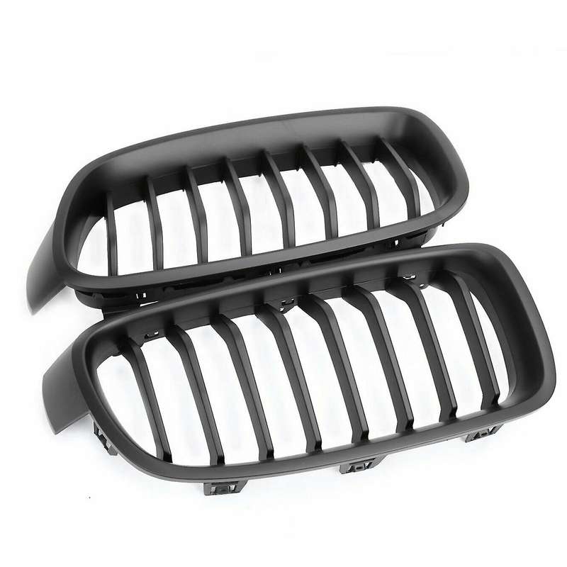 F30 , Front Hood Kidney Grille for  3 Series F30 F31 F35 2012-2018 (single Slat Black)