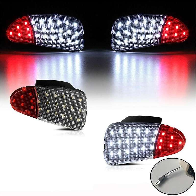 F65Z13B724AA for 1997-2003 F250 1997-1999 Car Front Door Panel Interior LED Light Lamp Housing Refle