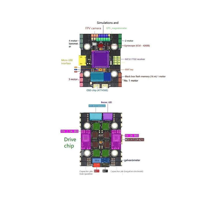 F722 Bl32 40a Aio Dual Bec 3-6s Flight Control Traversing Aircraft Flight Control Electrical Integ