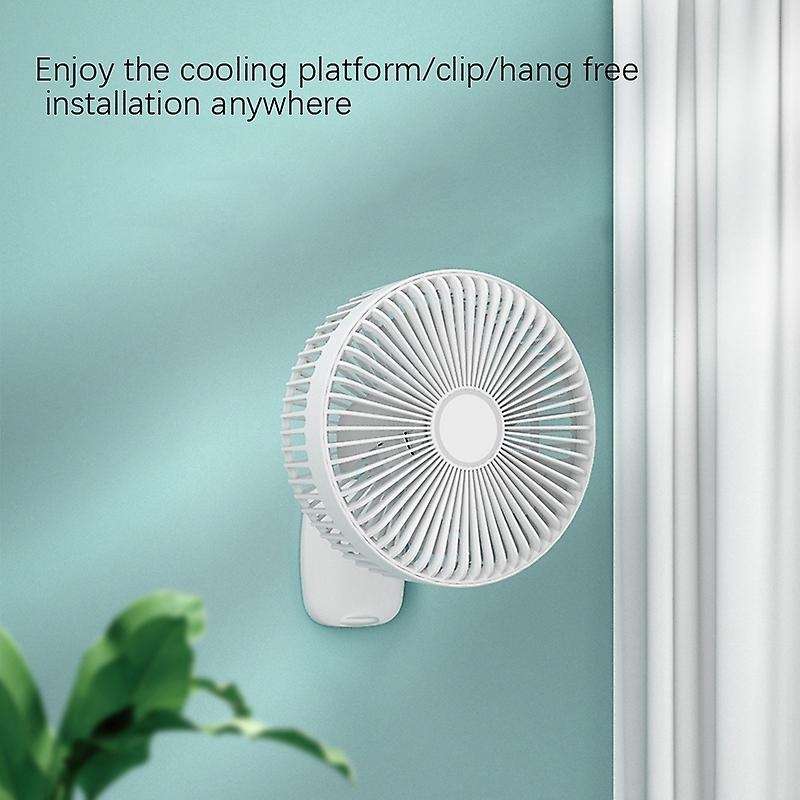 F8 Multi-Function Clip Fan Portable Retractable Mini Electric Fan Desktop Office USB Fan Can Shake H