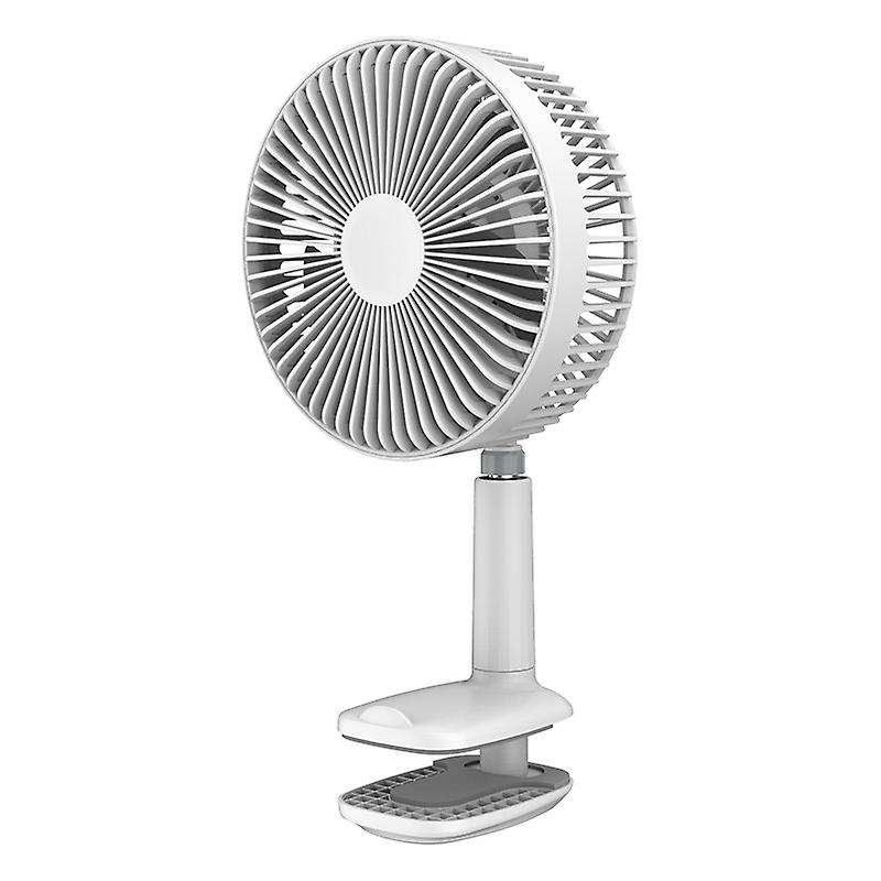 F8 Multi-Function Clip Fan Portable Retractable Mini Electric Fan Desktop Office USB Fan Can Shake H