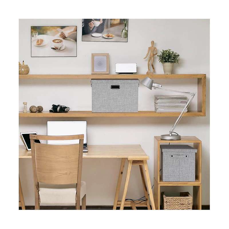 Fabric Storage Bins with Lids - Thick Foldable Closet Storage Bins for Clothes Decorative Storage