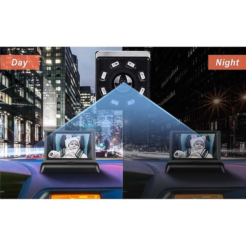 Facing Baby Monitor 360 Adjustable Baby Rear Display Camera with Night Vision Camera