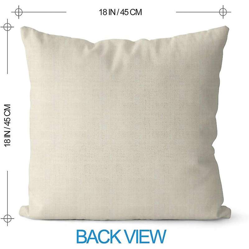 Family Saying Throw Pillow Cover, 18 x 18 Inch Farmhouse Home Holiday Cushion Case for Sofa Couch Se