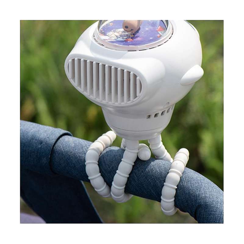 Fan Handheld Tabletop Leafless Baby Cart Small Fan Household Outdoor Shaking Head Fan