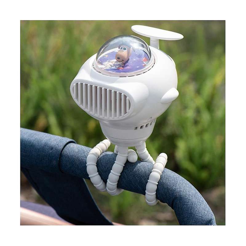 Fan Handheld Tabletop Leafless Baby Cart Small Fan Household Outdoor Shaking Head Fan