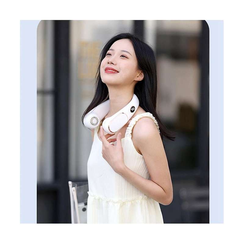 Fans Portable Mini Hanging Neck Fan Digital Display Power Ventilador Bladeless Neckband Fan Air Coo
