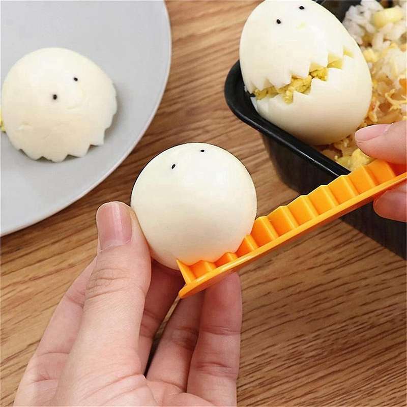Fancy Cut Egg Cooker Home Boiled Egg for Egg Lace Cutter Mold Tool