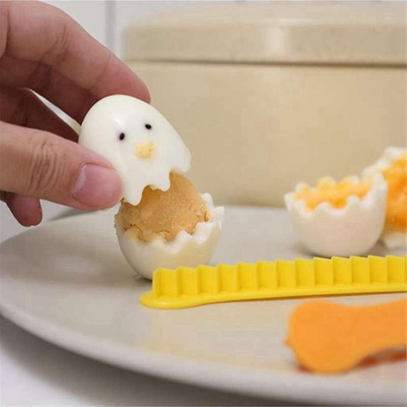 Fancy Cut Egg Cooker Home Boiled Egg for Egg Lace Cutter Mold Tool