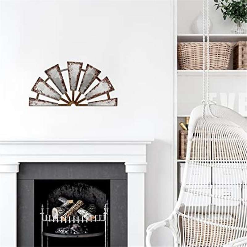 Farmhouse Living Room Wall Decor Decor Rustic Wall Art Decorative Windmill Wall Sculpture Home Decor