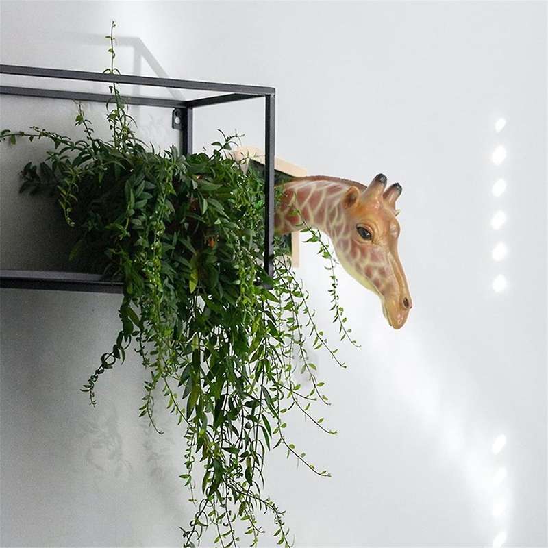 Fantast Costumes Giraffe Wall Mounted Foam Sculpture Hanging Animal Decor Bedroom Decoration Kid Gif