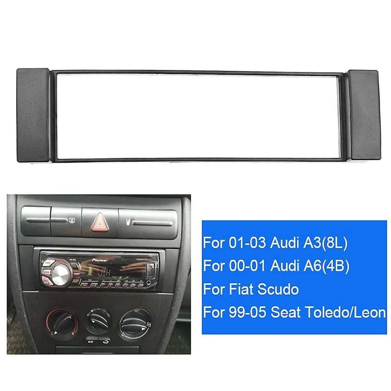 Fascia 1 Din Frame for - A3 8L A6 4B Toledo Scudo Stereo Facia Plate Dash CD Trim 1 DIN Radio Cover