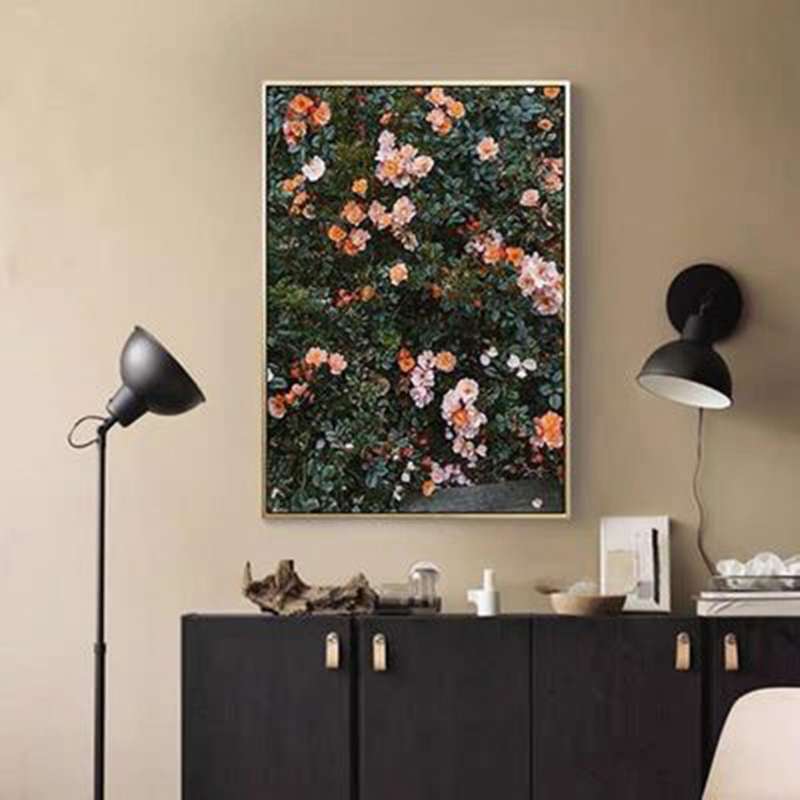 Fashion Poster Rose Flower Feather Nordic Style Wall Art Print Canvas Modern Painting Living Room De