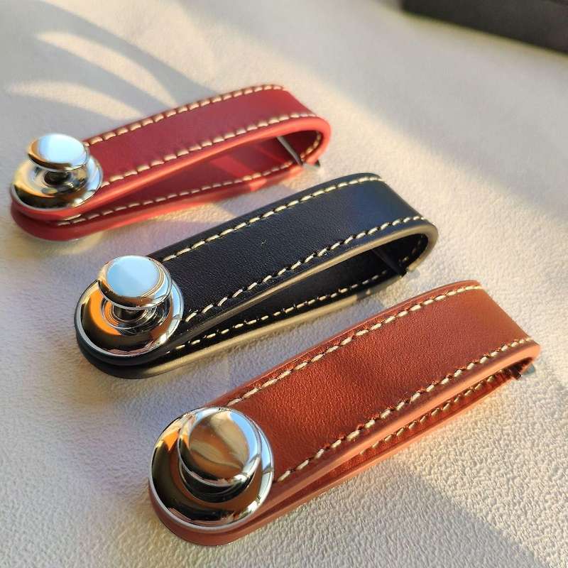 Fashion Car Key Pouch Bag Case Wallet Holder Chain Key Wallet Ring Pocket Key Organizer Smart Leath