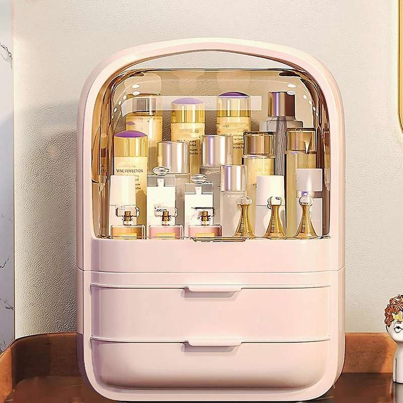 Fashion Large Capacity Cosmetic Box Makeup Jewelry Drawer Home Storage Boxs Multifunctional Travel C