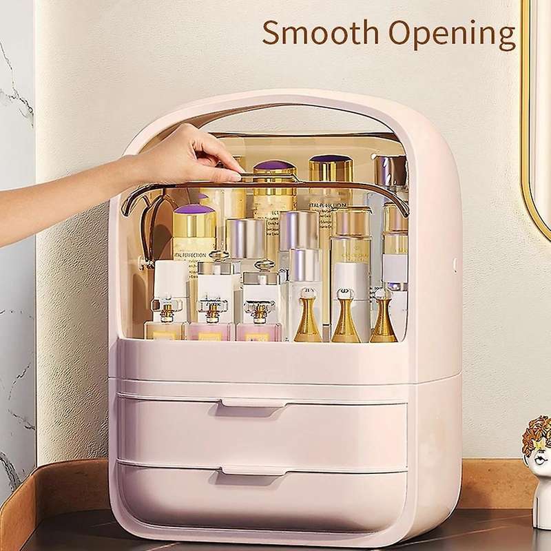 Fashion Large Capacity Cosmetic Box Makeup Jewelry Drawer Home Storage Boxs Multifunctional Travel C