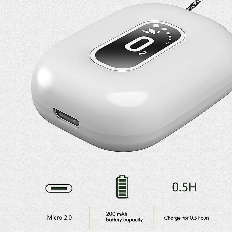 Fashionable Personal Wearable Mini Portable Negative Ion Necklace Hanging Neck Air Purifier Ionizer