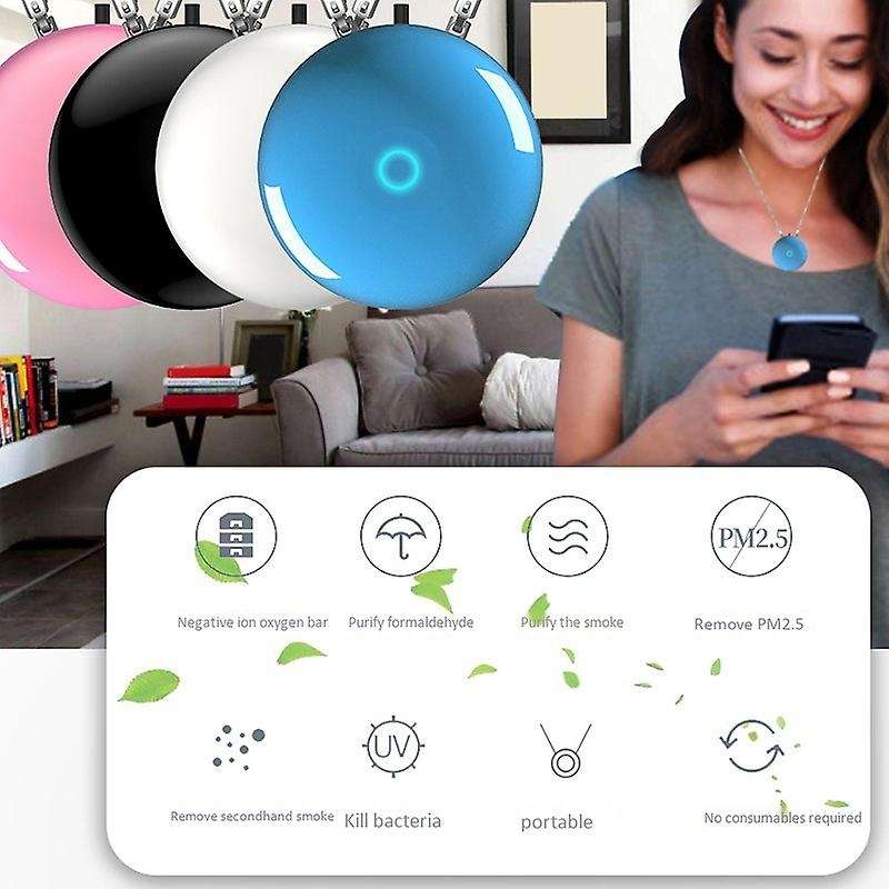 Fashionable Personal Wearable Necklace Type Hanging Neck Air Purifier Mini Portable Negative Ion Air