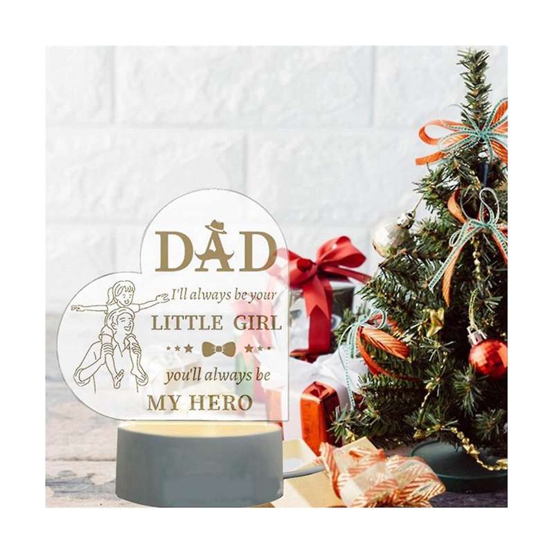 Father's Day Gift Night Light Acrylic Eye Protection Night Light Unique Night Light Gift Acrylic En