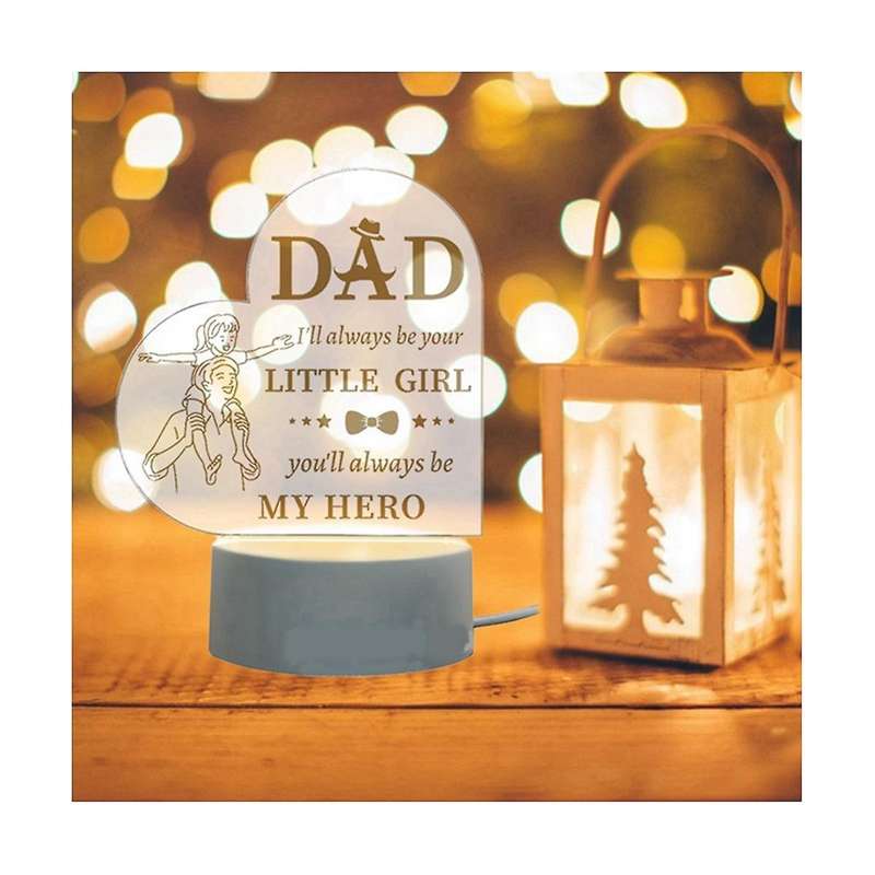 Father's Day Gift Night Light Acrylic Eye Protection Night Light Unique Night Light Gift Acrylic En