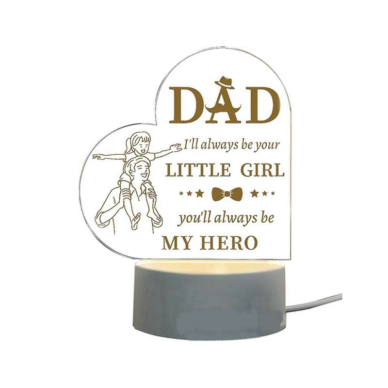 Father's Day Gift Night Light Acrylic Eye Protection Night Light Unique Night Light Gift Acrylic En