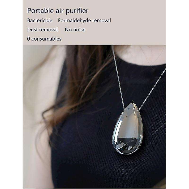 Fashionable Personal Wearable Mini Portable Rechargeable Negative Hanging Neck Air Purifier
