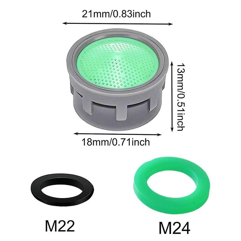 Faucet Aerator, Faucet Aerator Replacement Part for Bathroom or Kitchen Faucet Filter, Fits Faucet A