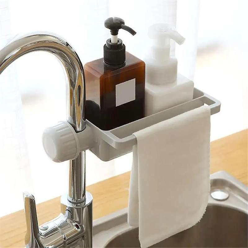Faucet Sponge Holder Kitchen Sponge Holder Hollow Design Faucet Storage Rack Sponge Holder for Sink