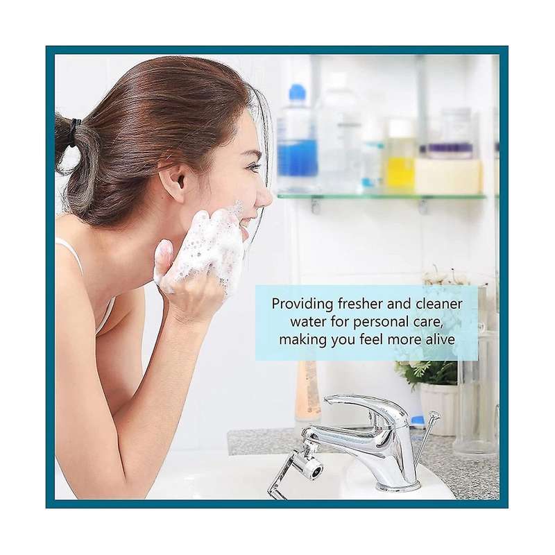Faucet Extender Water Filter with Activated Carbon, 8pcs Faucet Filter Purifier Replacement for Fauc