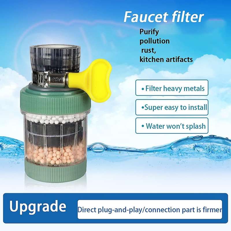 Faucet Mount Filters Faucet Water Filter Purifier Kitchen Tap Filtration Activated Carbon Removes Ch