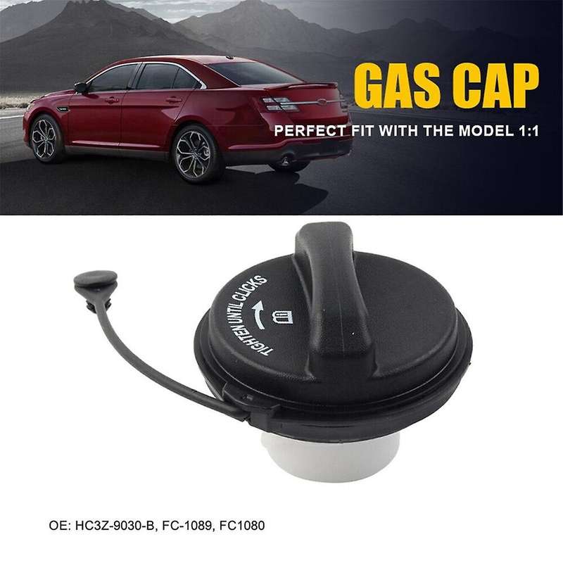 FC1089 Fuel Gas Cap W/ Strap Non-Locking HC3Z-9030-B for Edge Fuel Tank Filler