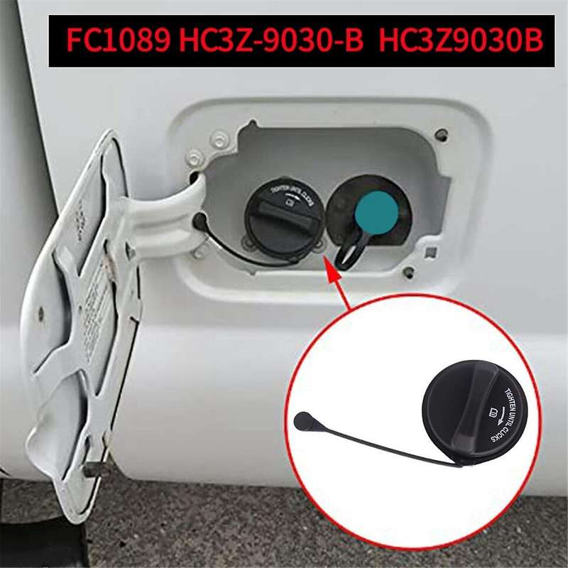 FC1089 Fuel Gas Cap W/ Strap Non-Locking HC3Z-9030-B for Edge Fuel Tank Filler