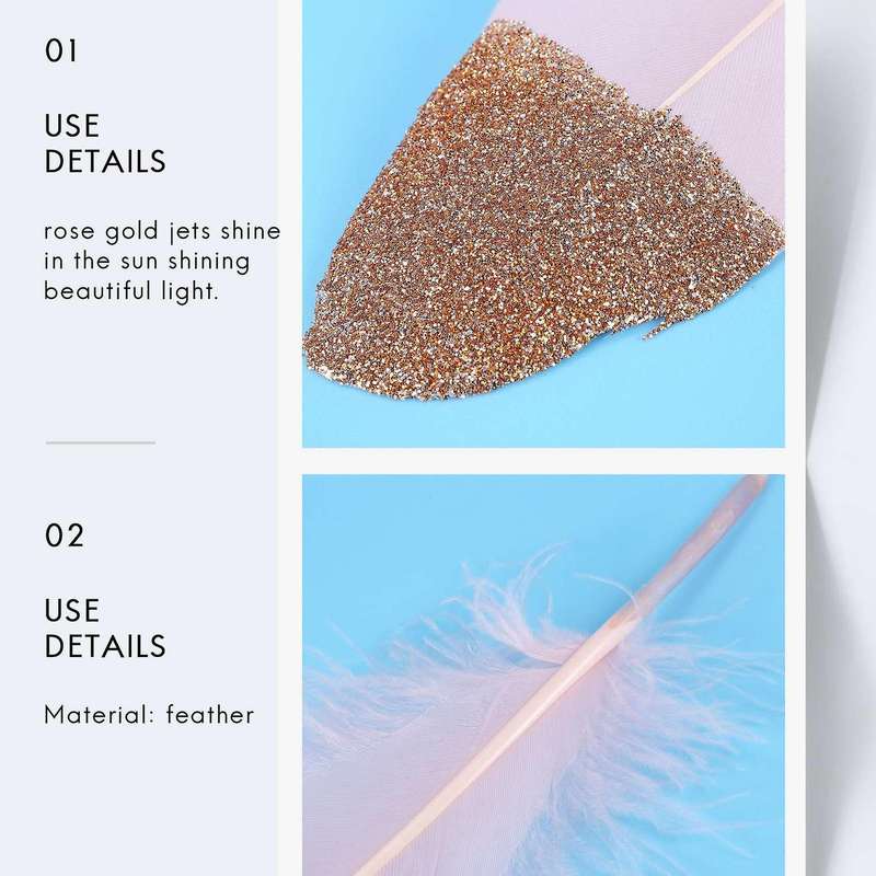 Feather Garland Gold Glitter Dipped Soft Feather Banner for Bedroom Bohemian Teepee Decorations Boh