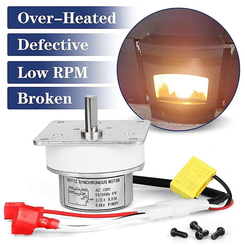 Feed Motor for -fire 812-4421, 812-4420 Compatible with Heatilator Cab50 Ps35 Ps50 7000-500 120v M