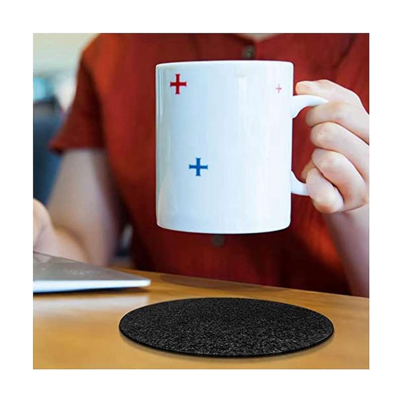 Felt Coasters Double Sided Round Absorbent Tray Planter Mats Indoor and Outdoor Plant Mats
