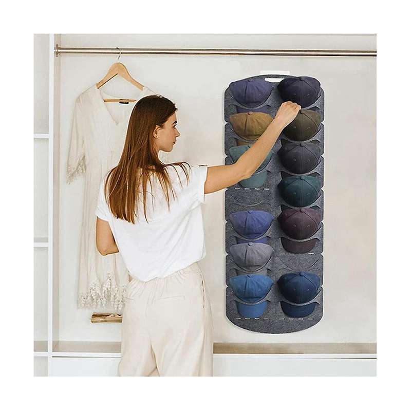 Felt Hat Storage Rack Cap Holder Wall Bag Clip Travel Cap Organizer Wall Mount Hat Racks