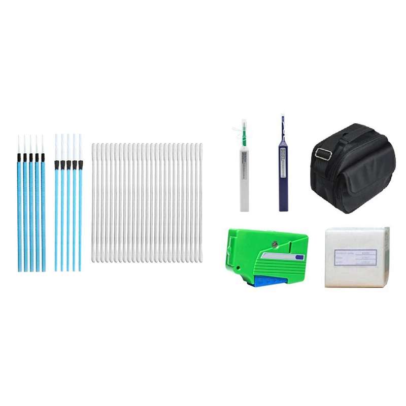 Fiber Cleaning Kit Comes with a 1.25mm / 2.5mm One-Click Cleaning Pen Optical Tool Kit for Fiber Cle