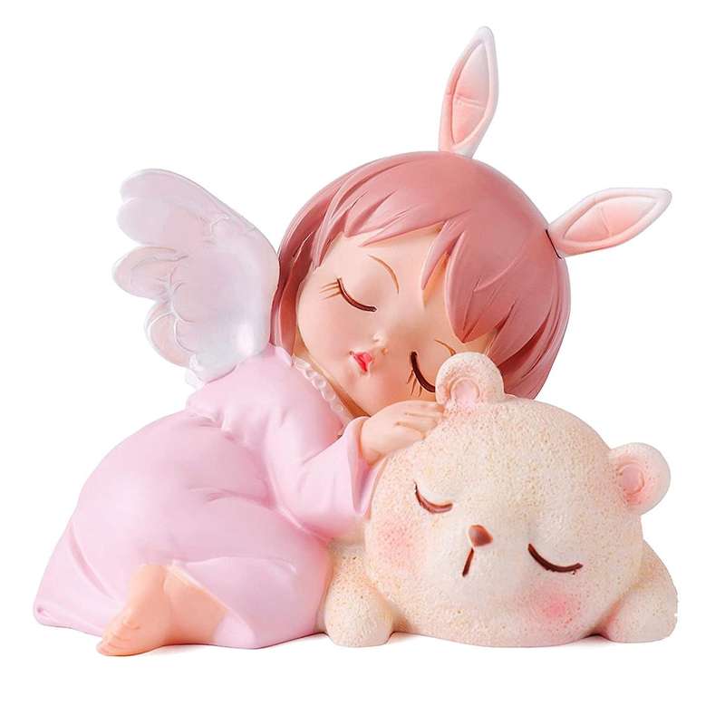 Figurines Fairy Garden Miniatures Resin Ornaments Girl Elf Statue Home Decoration Room Decor Kids B