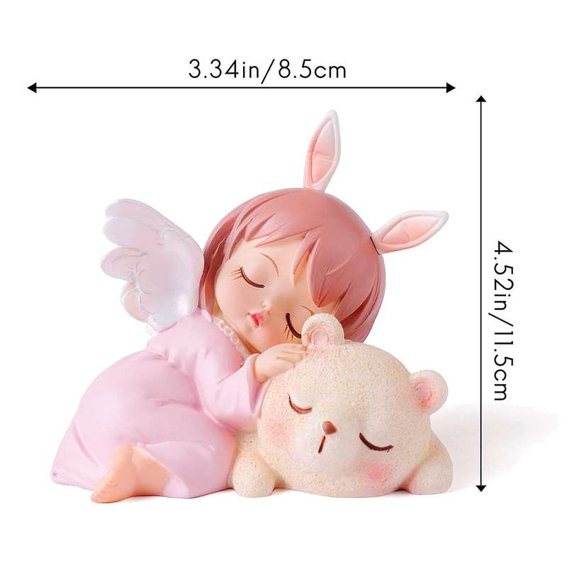 Figurines Fairy Garden Miniatures Resin Ornaments Girl Elf Statue Home Decoration Room Decor Kids B