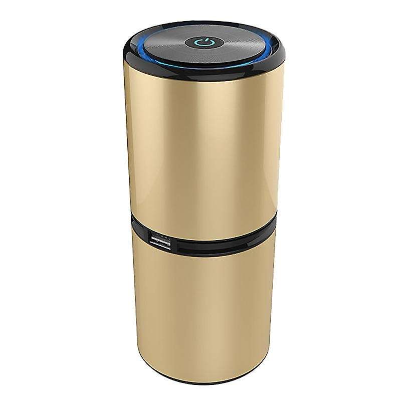 Filter Air Car Air Purifier Infrared Sensor Air Cleaner Best for Car Home Office-Gold