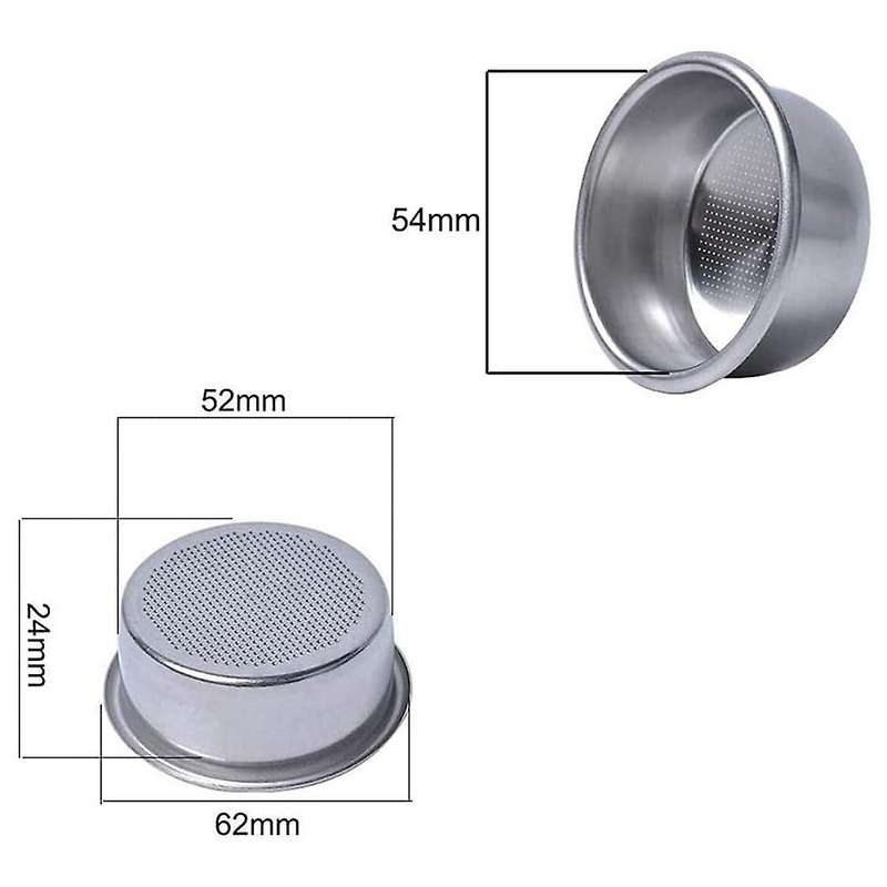 Filter Basket Compatible for Coffee Bottomless Portafilter for Machine Parts Cup Filter Replacement