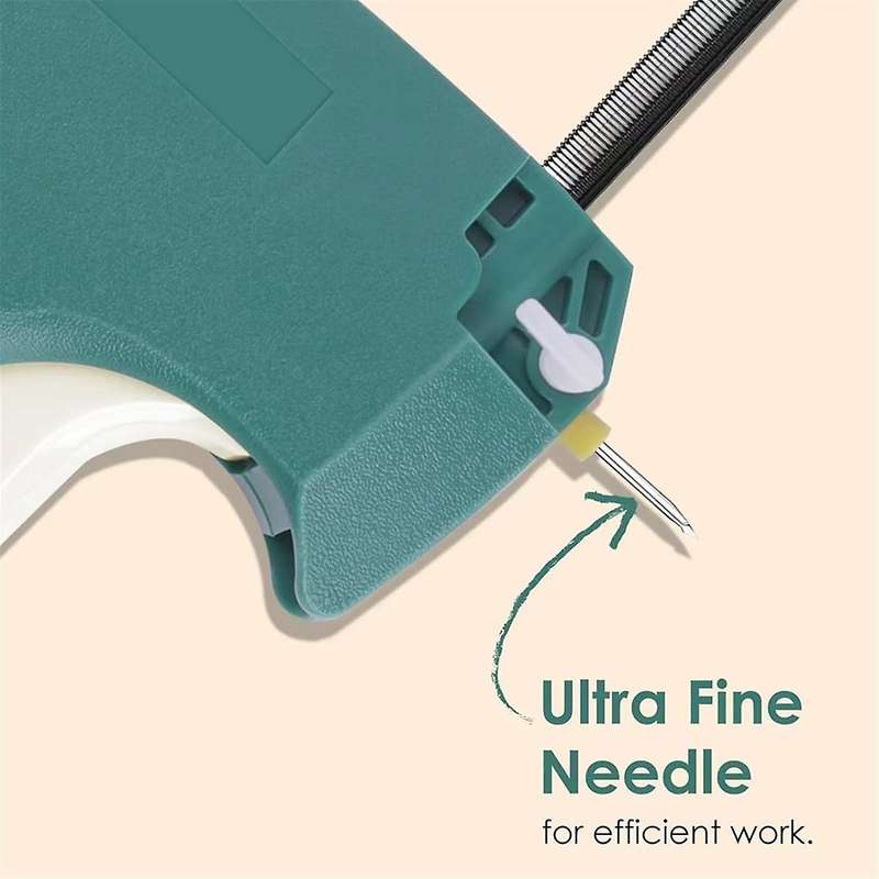 Fine StitchGun for Clothes, TaggingGun for Clothing,with 2 Fine Needles 1500 Black & 1500 WhiteMini