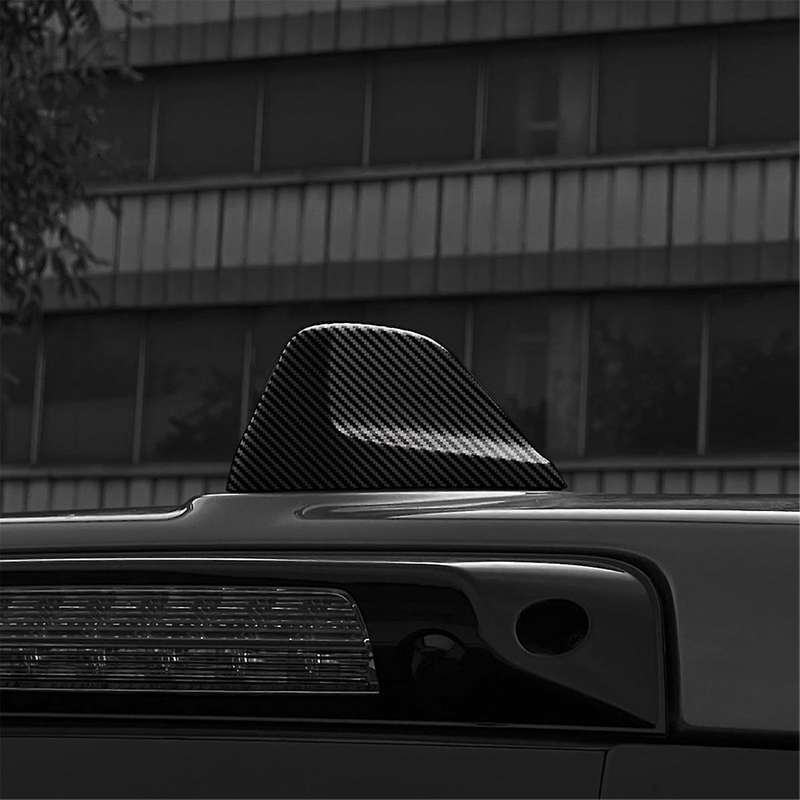 Fin Roof Antenna Cover Decorative Trim for Ram 2022 2023 2024 Accessories Matte Carbon Fiber